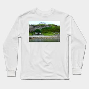 Miniature House on the Scottish Shore Long Sleeve T-Shirt